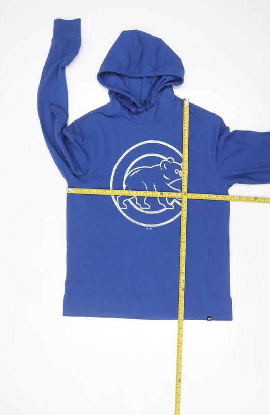 Mens UK Size M 47 Brand Blue Pullover Hoodie