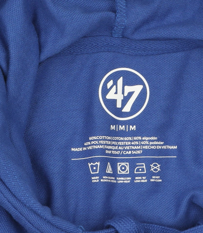 Mens UK Size M 47 Brand Blue Pullover Hoodie