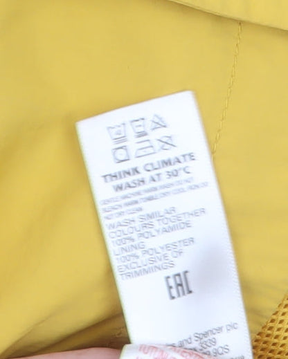 Marks and Spencer Girls Yellow Hooded Parka Coat 11-12 Years