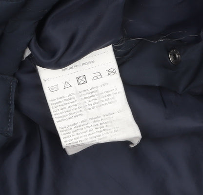 Mens UK Size S Regatta Blue Quilted Coat