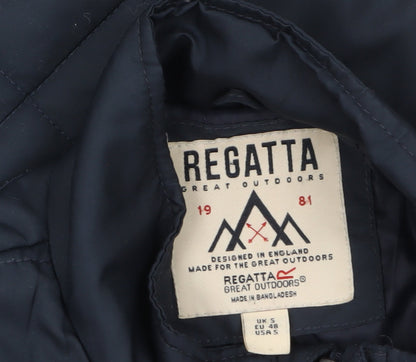 Mens UK Size S Regatta Blue Quilted Coat