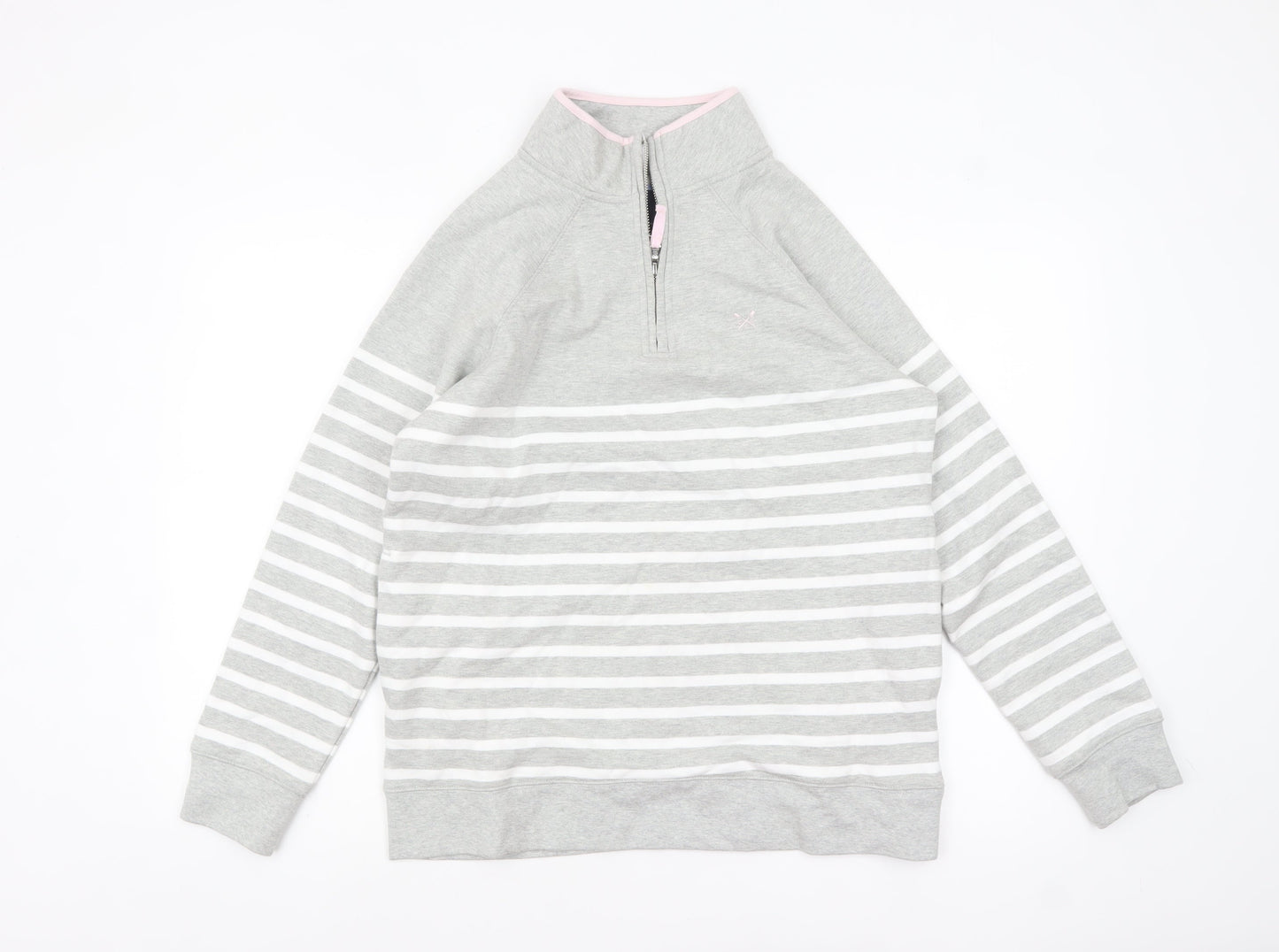 Womens UK Size 12 Crew Clothing Company Grey Pullover Sweatshirt