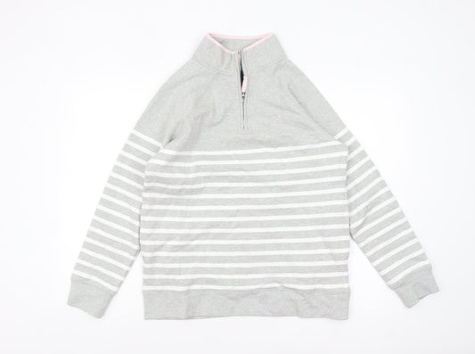 Womens UK Size 12 Crew Clothing Company Grey Pullover Sweatshirt
