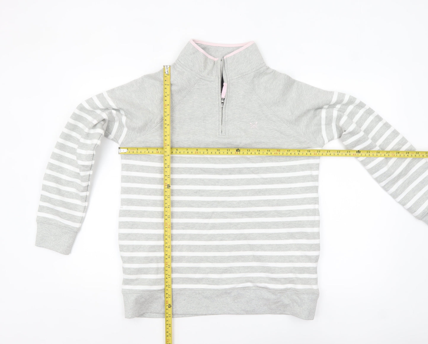 Womens UK Size 12 Crew Clothing Company Grey Pullover Sweatshirt