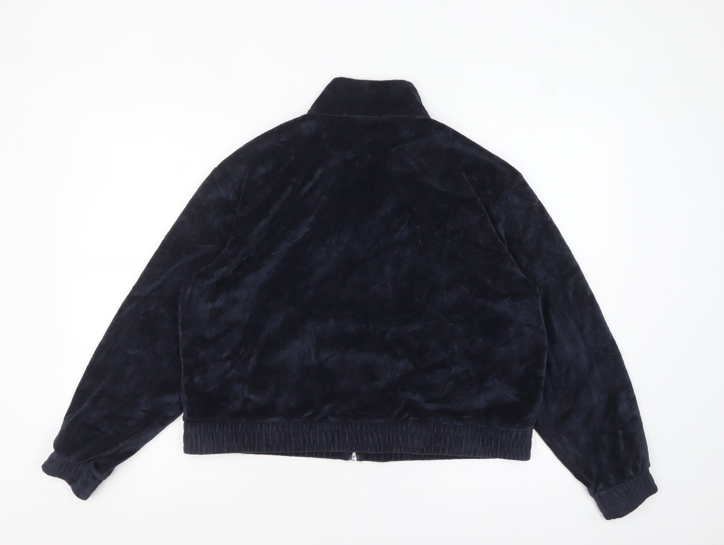 Womens UK Size 16 H&M Blue Bomber Jacket
