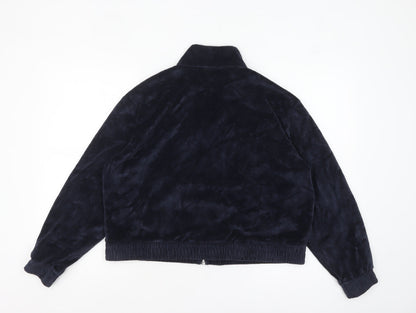 Womens UK Size 16 H&M Blue Bomber Jacket
