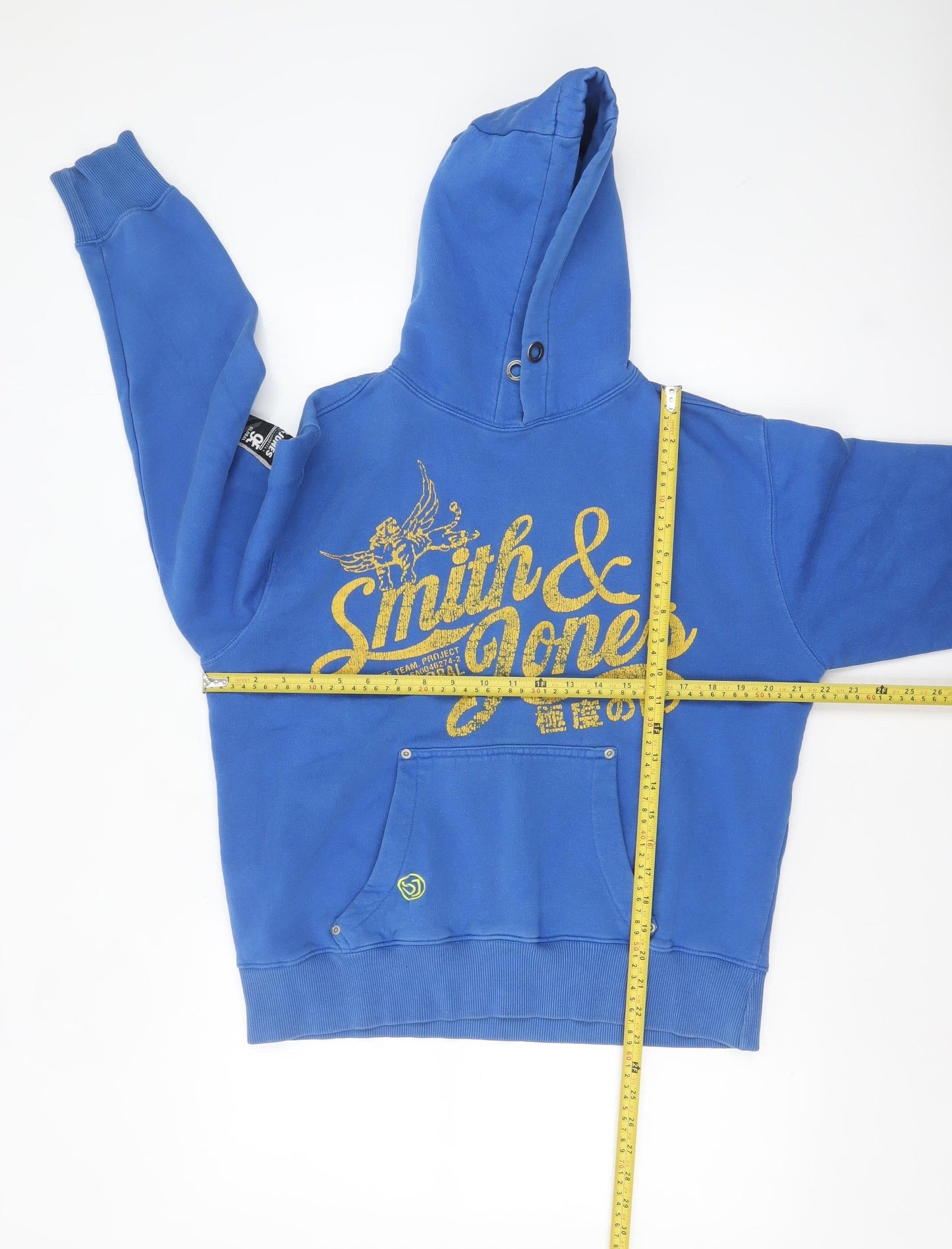 Mens UK Size M Smith & Jones Blue Pullover Hoodie