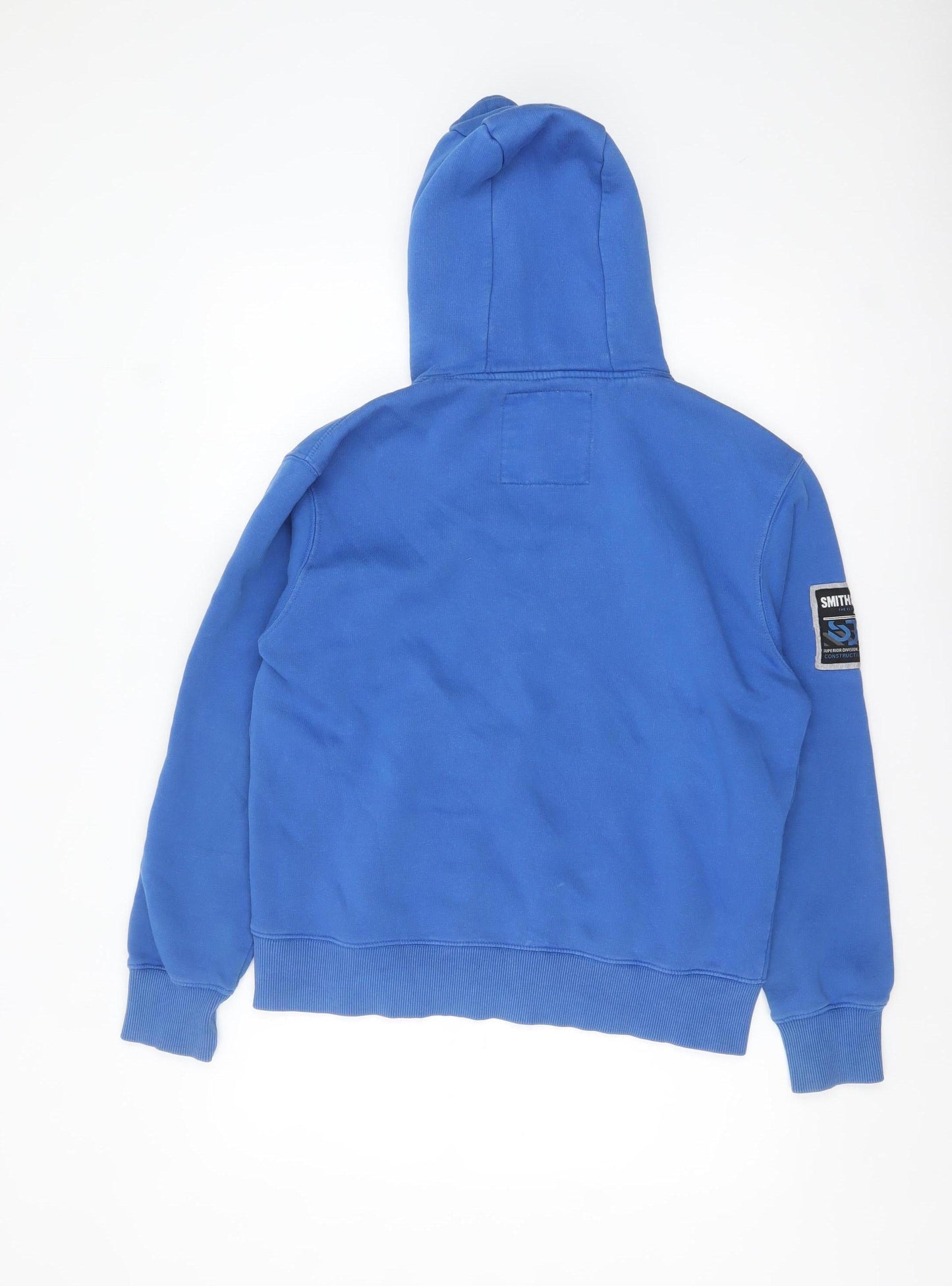 Mens UK Size M Smith & Jones Blue Pullover Hoodie