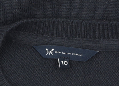 Womens UK Size 10 Crew Clothing Company Blue Cardigan Jumper