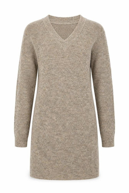 Womens UK Size S Pieces Beige Pullover Jumper