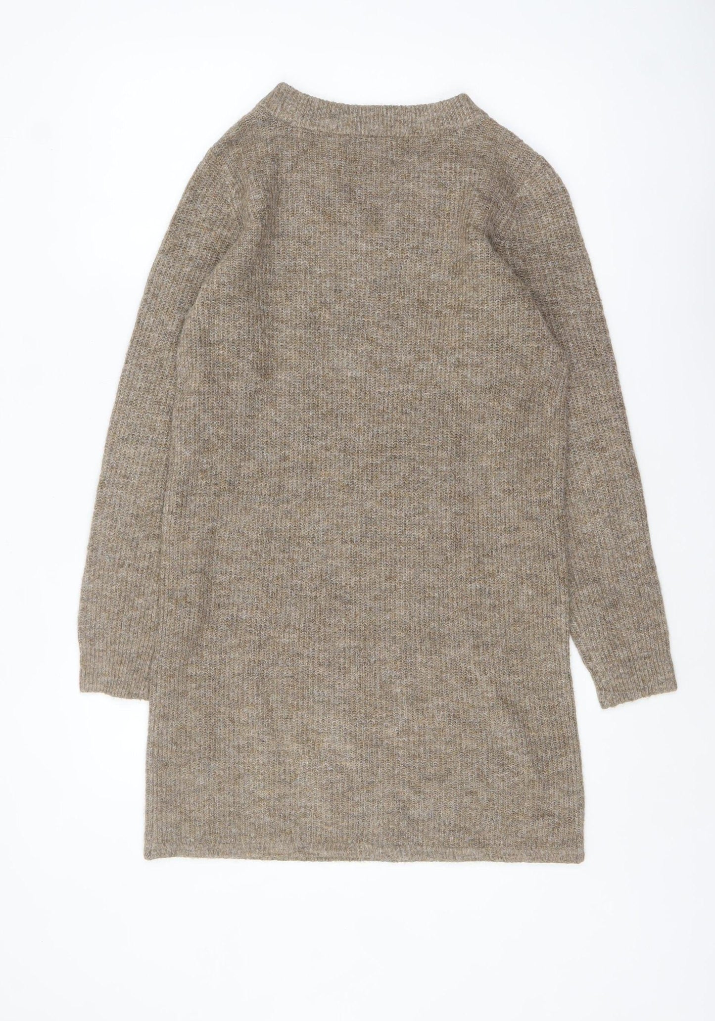 Womens UK Size S Pieces Beige Pullover Jumper