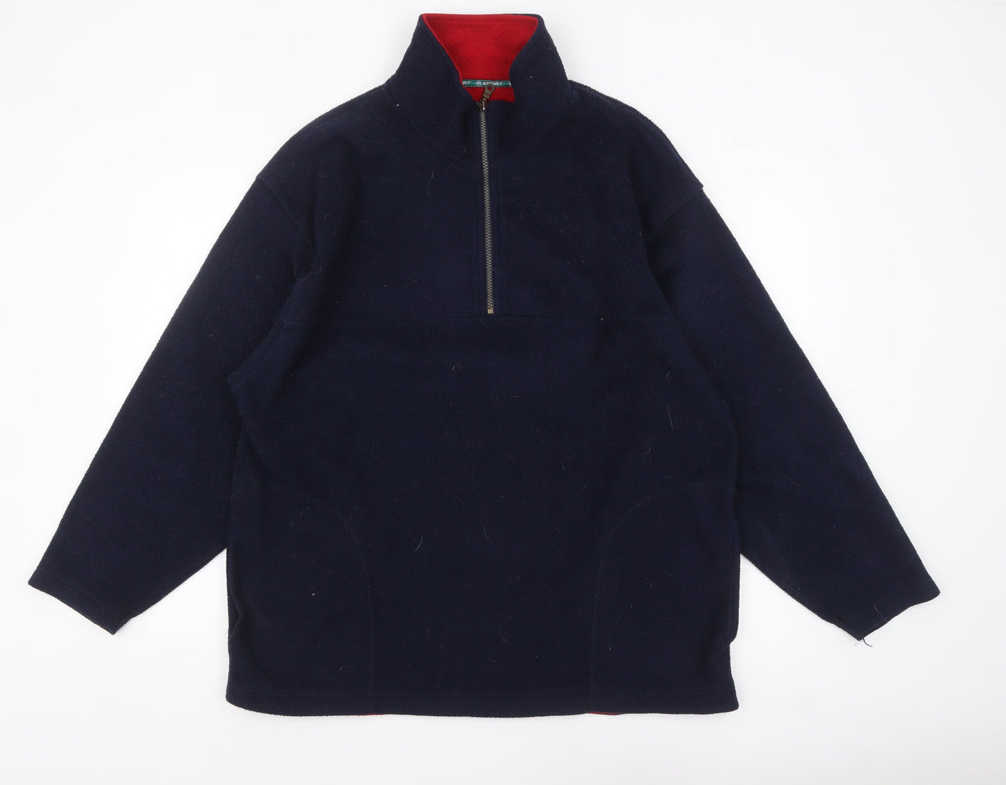 Mens UK Size L St. Bernard Blue Pullover Sweatshirt