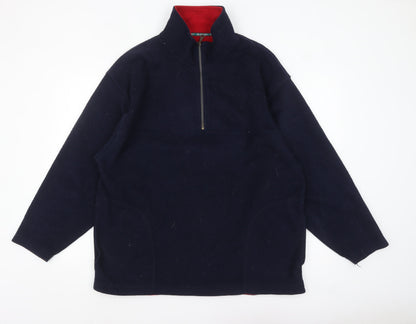Mens UK Size L St. Bernard Blue Pullover Sweatshirt