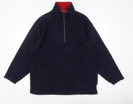 Mens UK Size L St. Bernard Blue Pullover Sweatshirt
