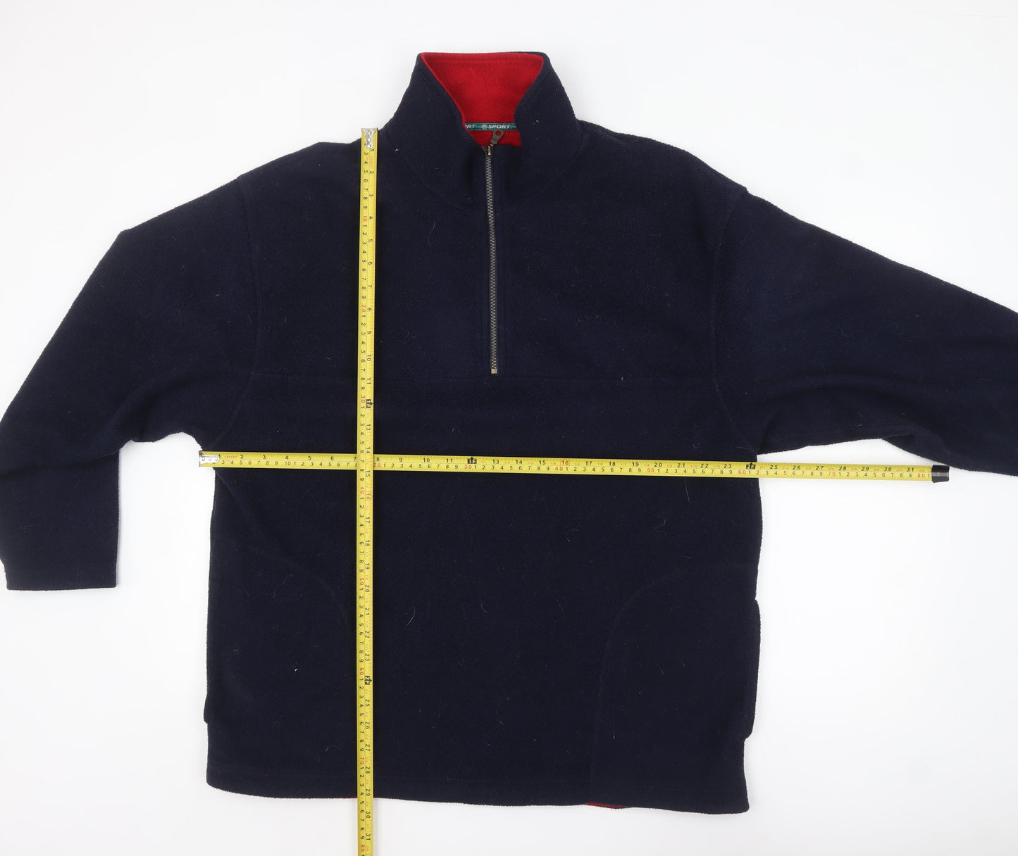 Mens UK Size L St. Bernard Blue Pullover Sweatshirt
