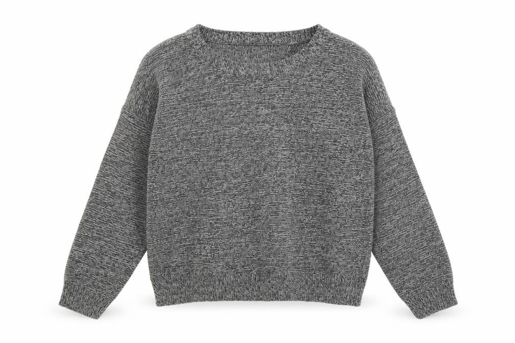 Brave Soul Women's Grey Knit Long Sleeve Pullover Jumper Size L