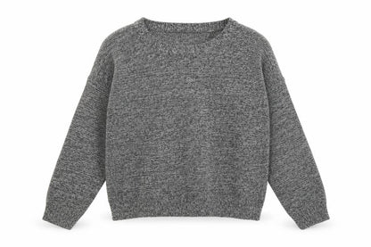 Brave Soul Women's Grey Knit Long Sleeve Pullover Jumper Size L
