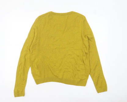 Womens UK Size 14 Marks and Spencer Green Pullover Jumper