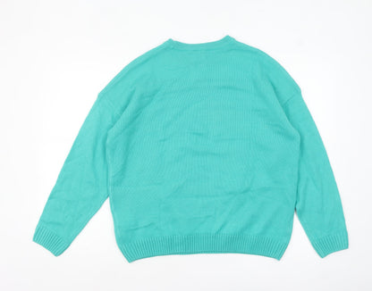 Womens UK Size S Pusheen Blue Pullover Jumper