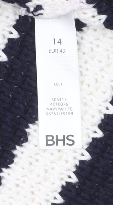 Womens UK Size 14 BHS Multicoloured Pullover Jumper