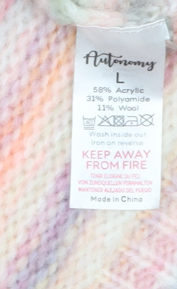 Womens UK Size L Autonomy Multicoloured Pullover Jumper