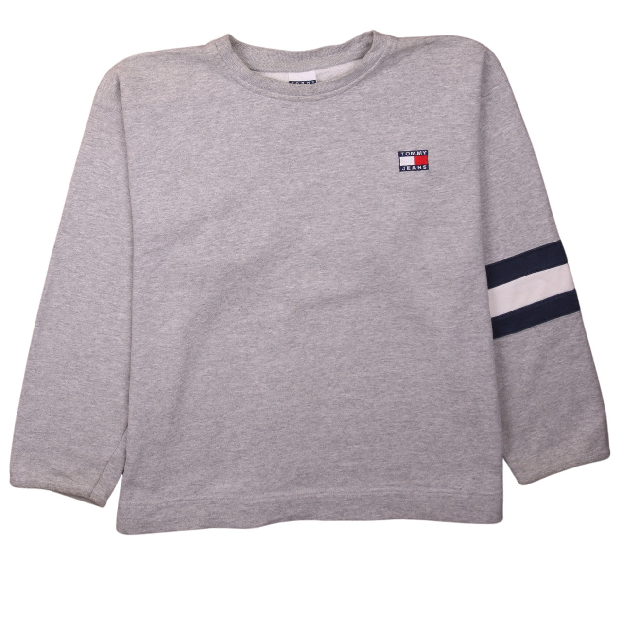 Womens UK Size L Tommy Hilfiger Grey Pullover Sweatshirt