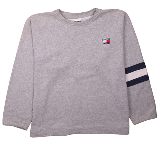 Womens UK Size L Tommy Hilfiger Grey Pullover Sweatshirt