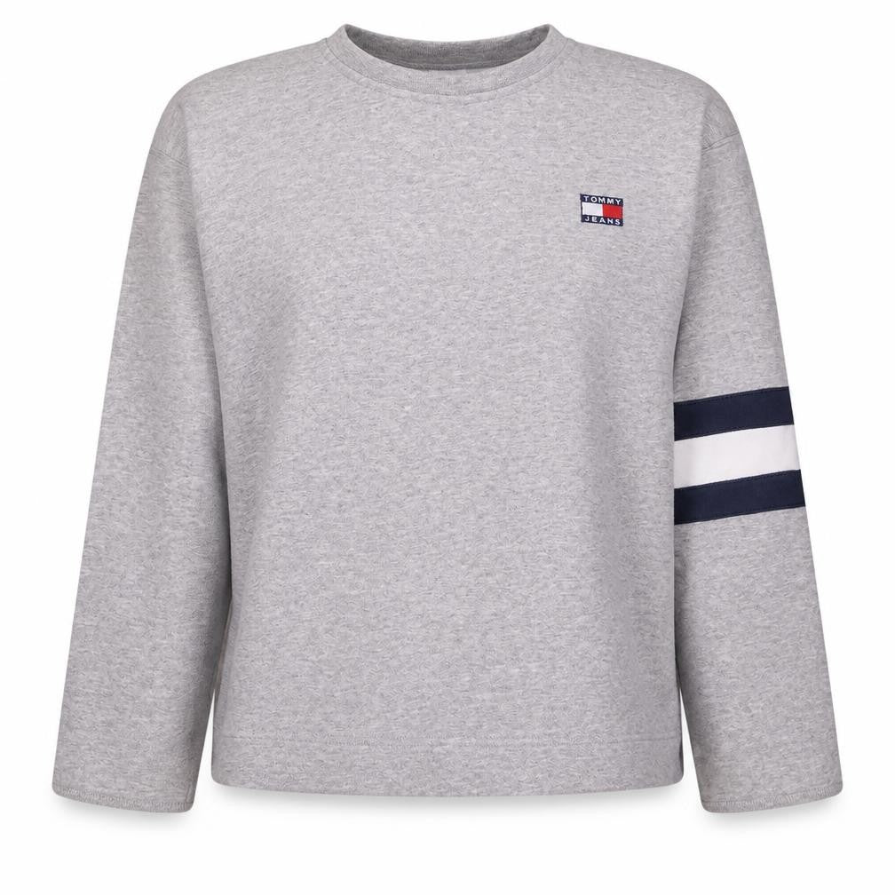 Womens UK Size L Tommy Hilfiger Grey Pullover Sweatshirt
