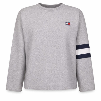 Womens UK Size L Tommy Hilfiger Grey Pullover Sweatshirt