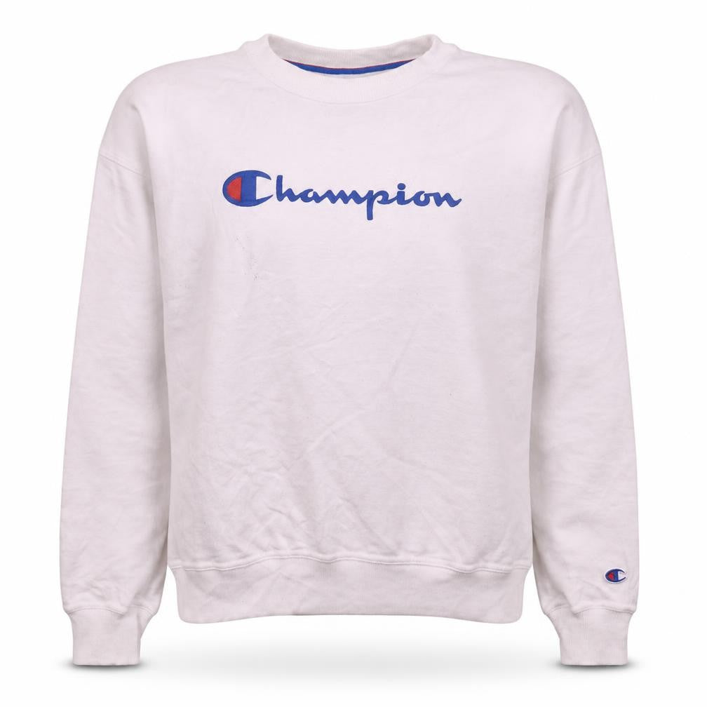 Womens UK Size S Champion White Pullover Sweatshirt