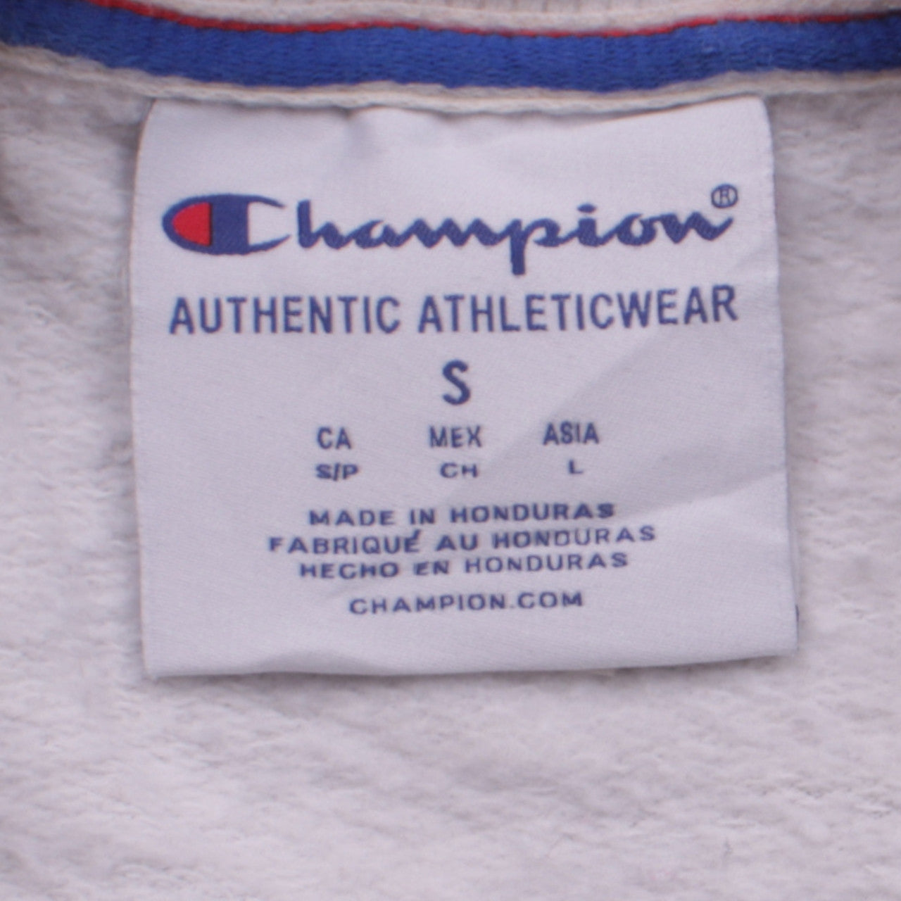 Womens UK Size S Champion White Pullover Sweatshirt