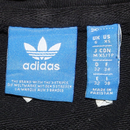 Womens UK Size 6 adidas Black Pullover Hoodie