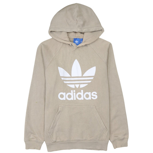 Mens UK Size M adidas Beige Pullover Hoodie