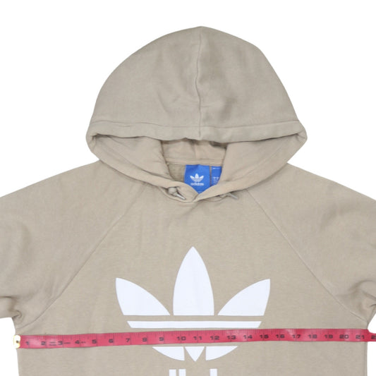 Mens UK Size M adidas Beige Pullover Hoodie