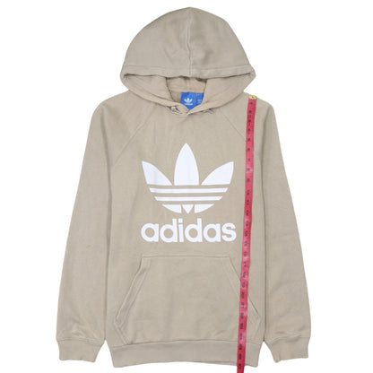 Mens UK Size M adidas Beige Pullover Hoodie