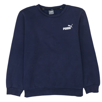 Mens UK Size M PUMA Blue Pullover Sweatshirt