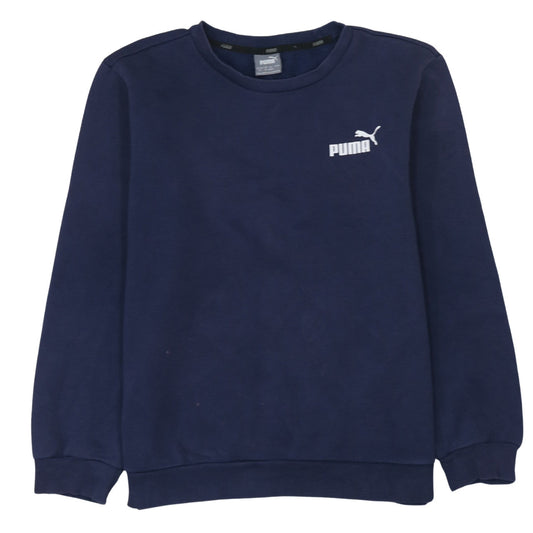 Mens UK Size M PUMA Blue Pullover Sweatshirt