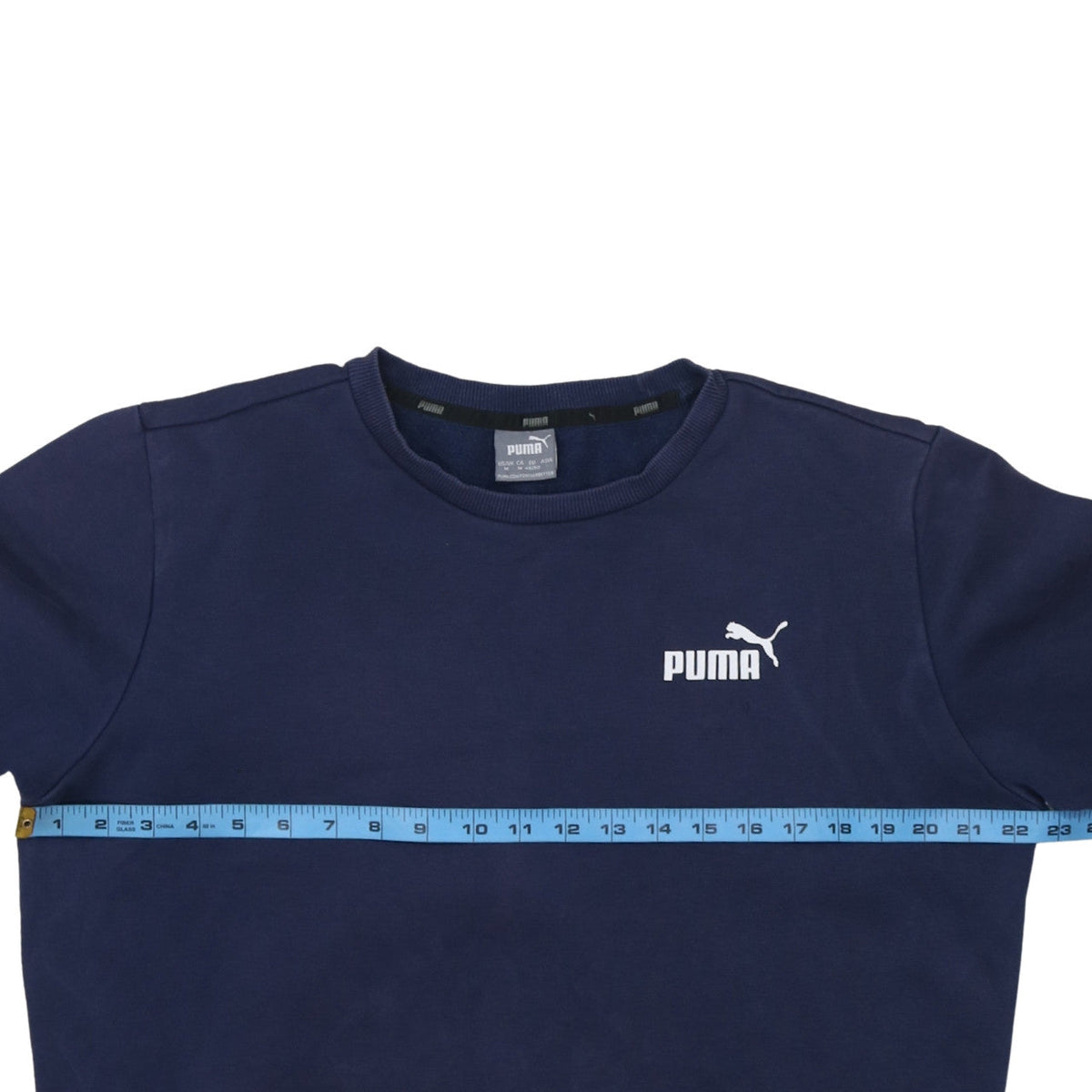 Mens UK Size M PUMA Blue Pullover Sweatshirt