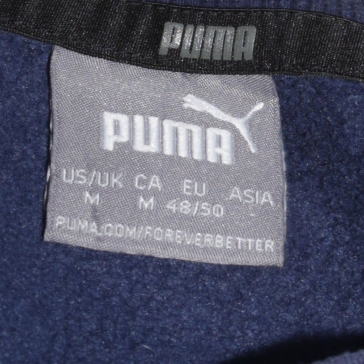 Mens UK Size M PUMA Blue Pullover Sweatshirt