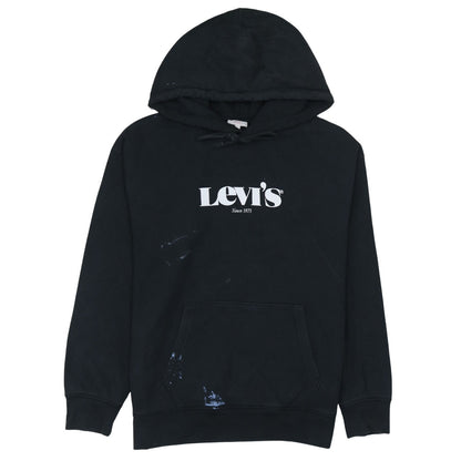 Mens UK Size L Levi's Black Pullover Hoodie