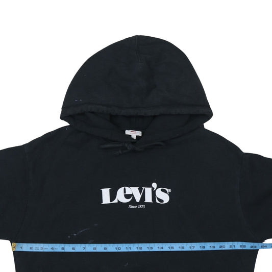 Mens UK Size L Levi's Black Pullover Hoodie