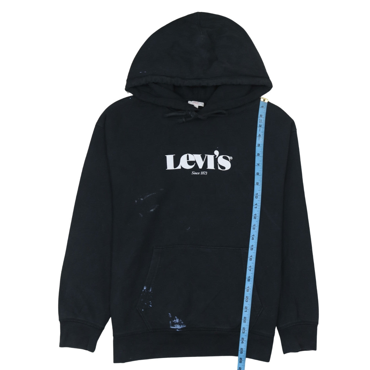 Mens UK Size L Levi's Black Pullover Hoodie
