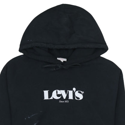 Mens UK Size L Levi's Black Pullover Hoodie