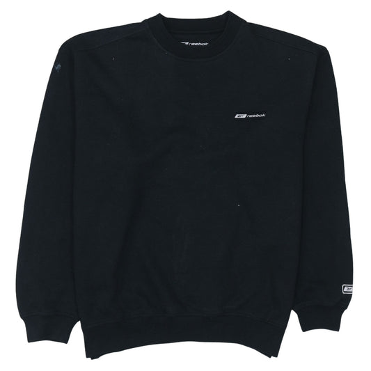 Mens UK Size S Reebok Black Pullover Sweatshirt