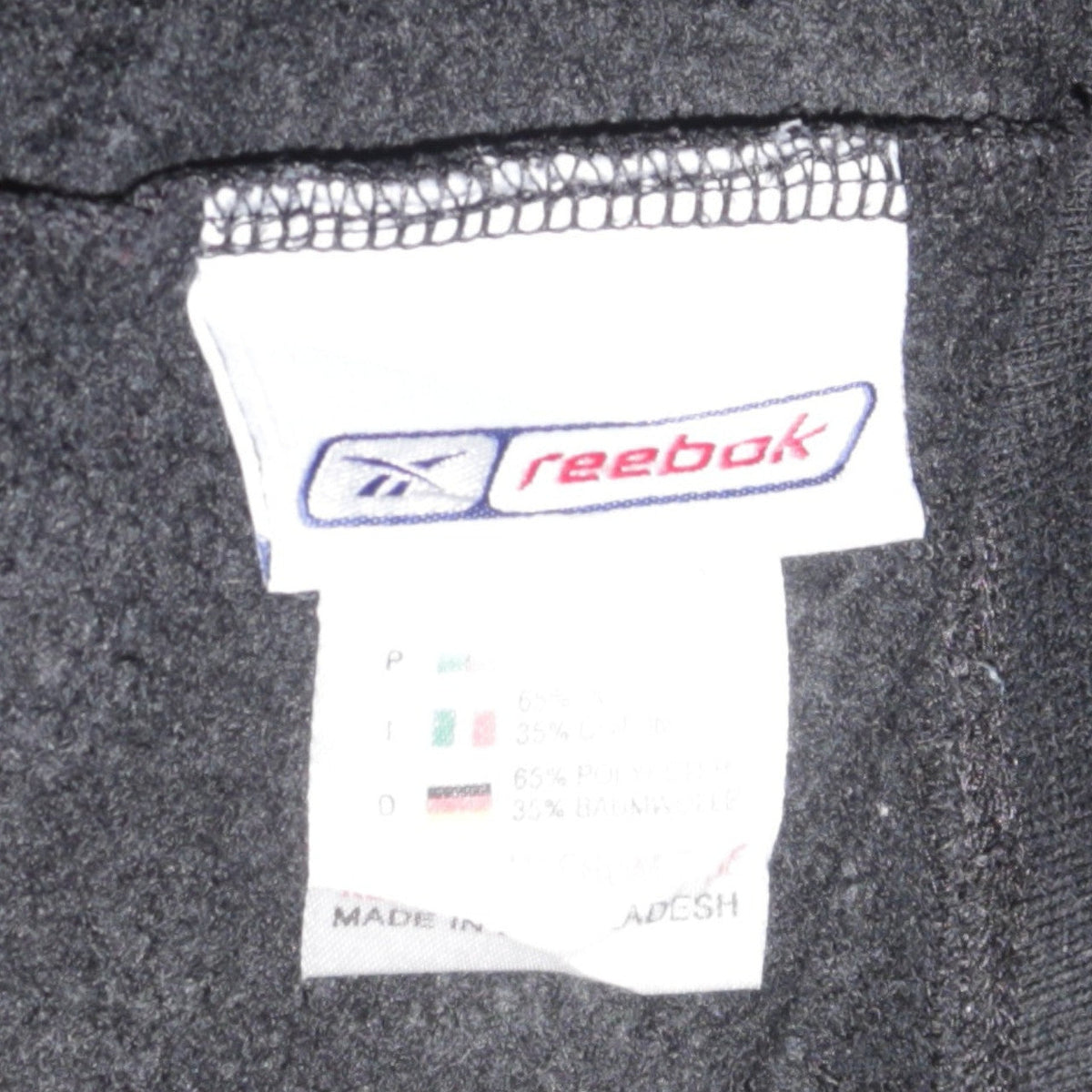 Mens UK Size S Reebok Black Pullover Sweatshirt