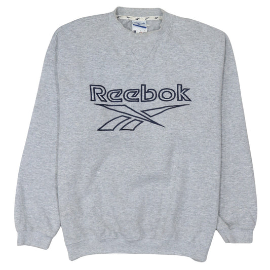 Mens UK Size S Reebok Grey Pullover Sweatshirt