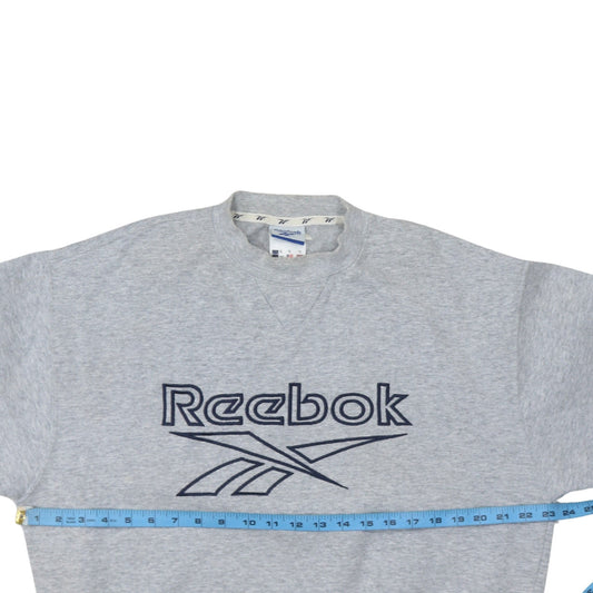 Mens UK Size S Reebok Grey Pullover Sweatshirt