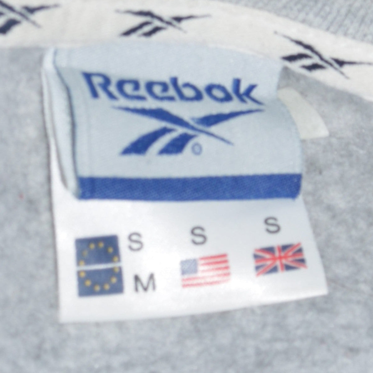 Mens UK Size S Reebok Grey Pullover Sweatshirt