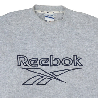 Mens UK Size S Reebok Grey Pullover Sweatshirt
