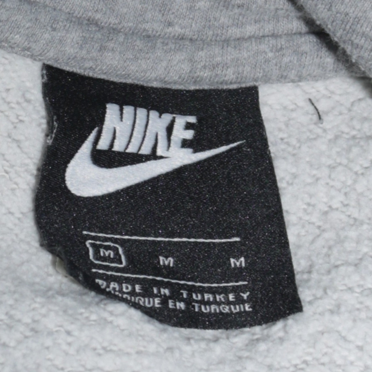 Mens UK Size M Nike Grey Pullover Hoodie